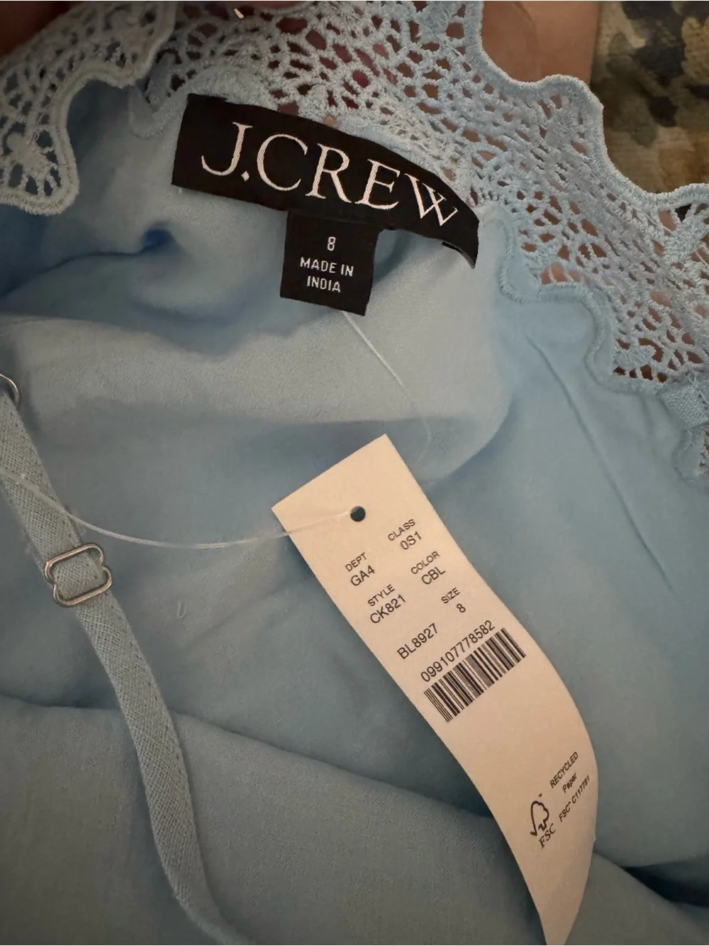 J. Crew light blue